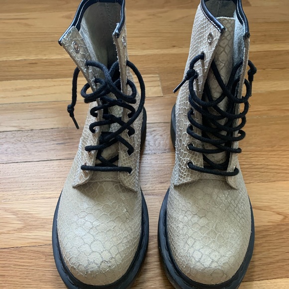 Dr. Martens Shoes - Doc Martens snakeskin combat boots